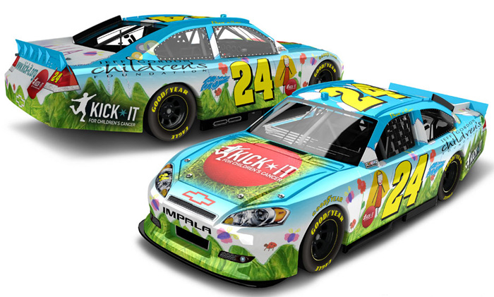 2012 Jeff Gordon #24 Children's Foundation Kick-It 1/64 Diecast