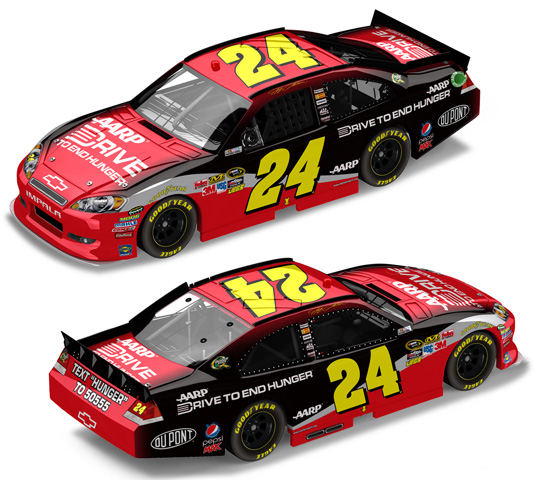 2012 Jeff Gordon #24 AARP Drive to End Hunger 1/64 Diecast
