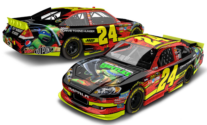 2012 Jeff Gordon #24 Teenage Mutant Ninja Turtles 1/64 Diecast