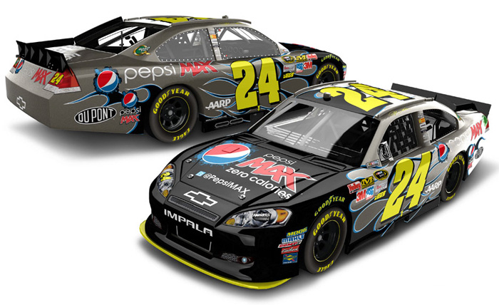 2012 Jeff Gordon #24 Pepsi Max / Brushed Metal Diecast