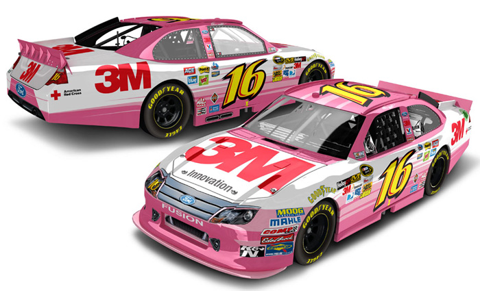 2012 Greg Biffle #16 3M Pink 1/64 Diecast