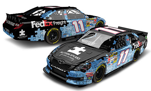 2012 Denny Hamlin #11 FedEx Freight - Autism Speaks Diecast