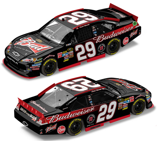 2012 Kevin Harvick #29 Budweiser 1/64 Diecast