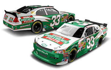 2012 Kevin Harvick #33 Hunt Brothers Pizza Diecast - Autographed