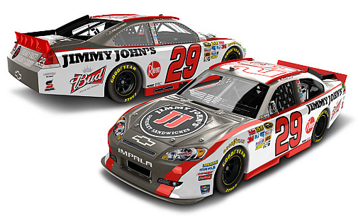 2012 Kevin Harvick #29 Jimmy John's / Brushed Metal Diecast