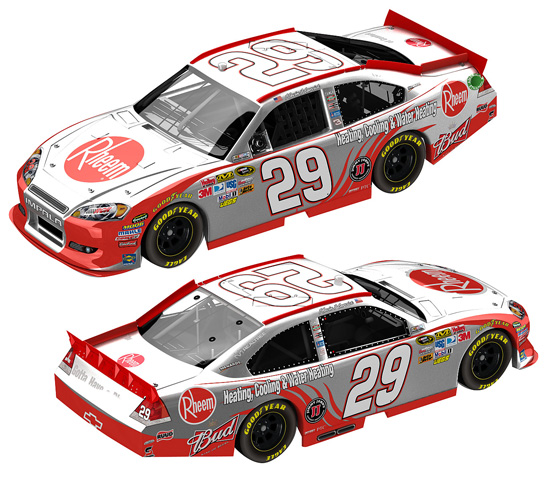 2012 Kevin Harvick #29 Rheem / Frost Diecast