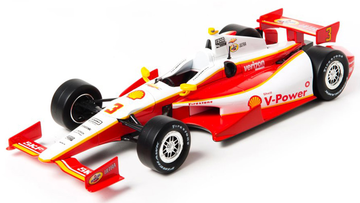 2012 Helio Castroneves #3 Shell Dallara IndyCar 1/64 Diecast
