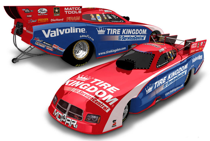 2012 Johnny Gray - Tire Kingdom NHRA Funny Car Diecast