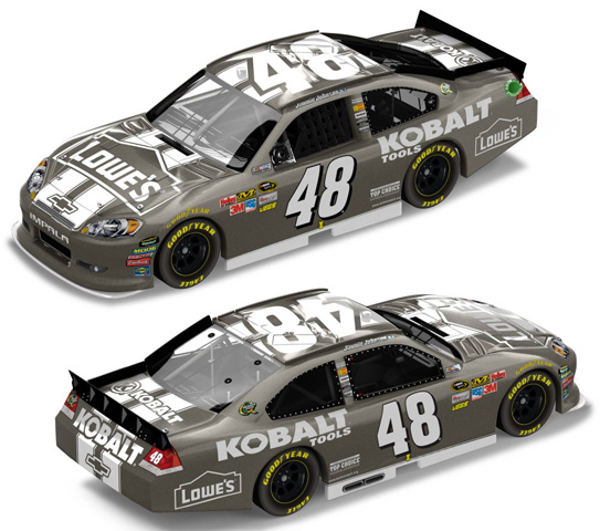 2012 Jimmie Johnson #48 Kobalt / Brushed Metal Diecast