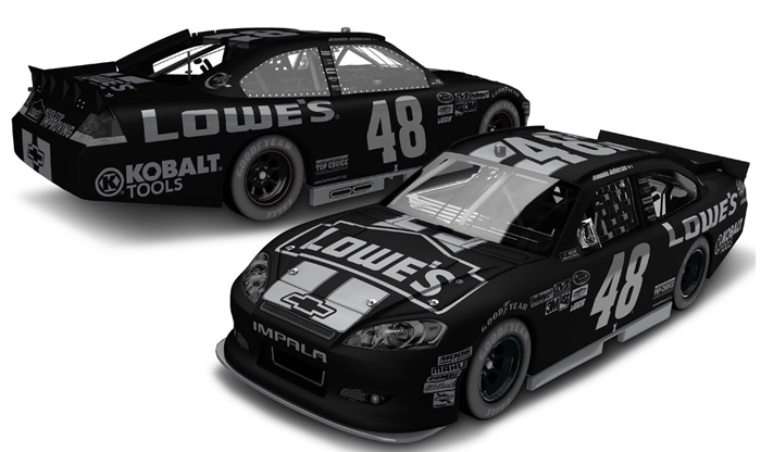 2012 Jimmie Johnson #48 Lowe's / Stealth BLACK Diecast