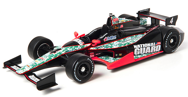 2012 JR Hildebrand #4 National Guard Dallara IndyCar 1/64 Diecast