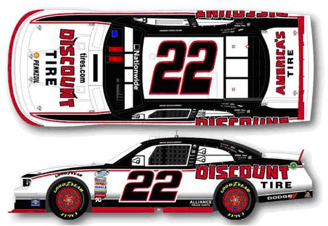 2012 Brad Keselowski #22 Discount Tire Diecast