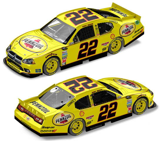 2012 Kurt Busch #22 Pennzoil 1/64 Diecast