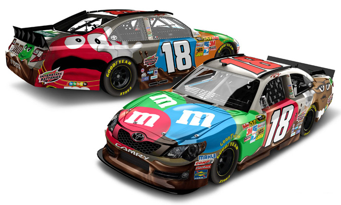 2012 Kyle Busch #18 M&M's / Brushed Metal Diecast