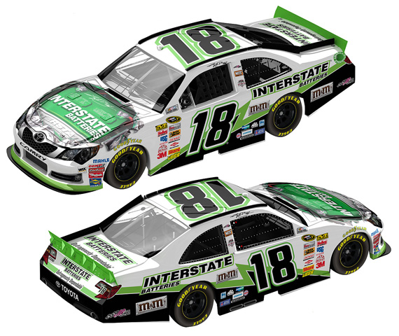 2012 Kyle Busch #18 Interstate Batteries 1/64 Diecast
