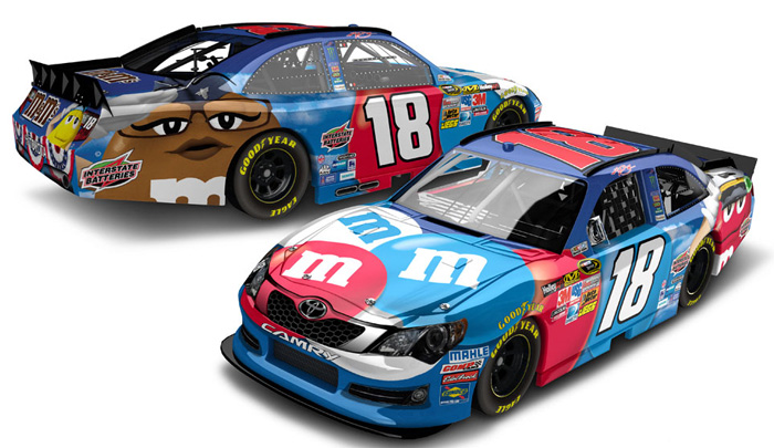 2012 Kyle Busch #18 M&M's Red, White & Blue Diecast
