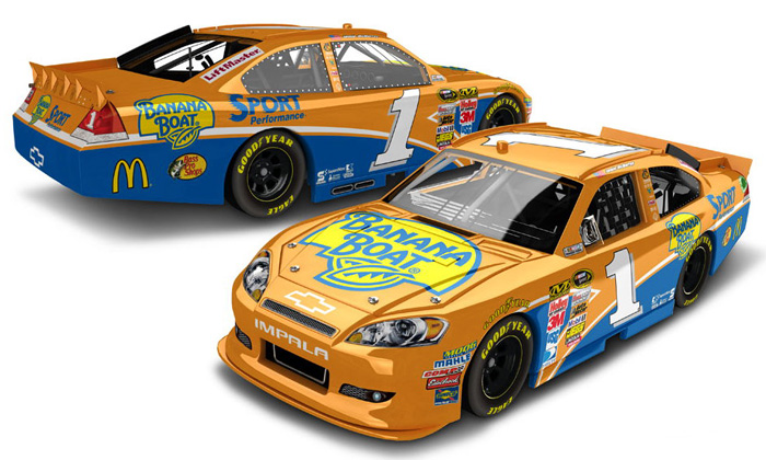 2012 Jamie McMurray #1 Banana Boat 1/64 Diecast