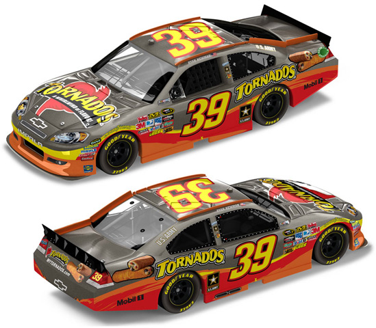 2012 Ryan Newman #39 Tornados / Brushed Metal Diecast