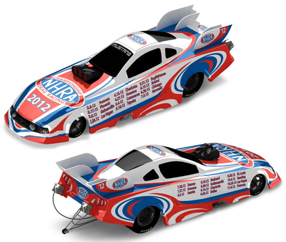 2012 NHRA Schedule Diecast Funny Car