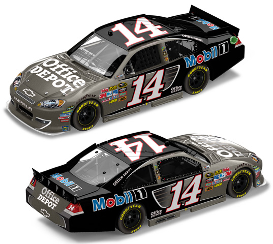 2012 Tony Stewart #14 Office Depot / Brushed Metal Diecast