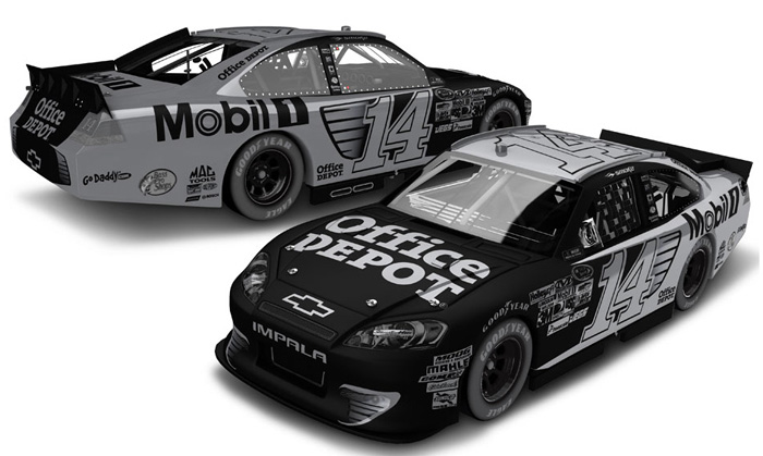 2012 Tony Stewart #14 Office Depot / Stealth BLACK Diecast