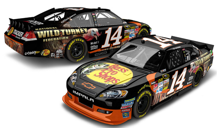 2012 Tony Stewart #14 Bass Pro - National Wild Turkey Federation 1/64 Diecast