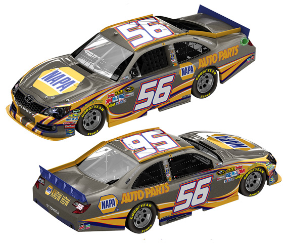 2012 Martin Truex Jr #56 NAPA / Brushed Metal Diecast