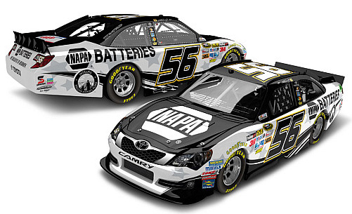 2012 Martin Truex Jr #56 NAPA Batteries - Patriotic Diecast