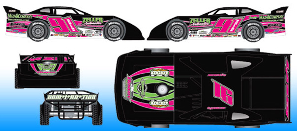 2013 Rusty Schlenk #91 Dowdy Welding - Dirt Late Model Diecast
