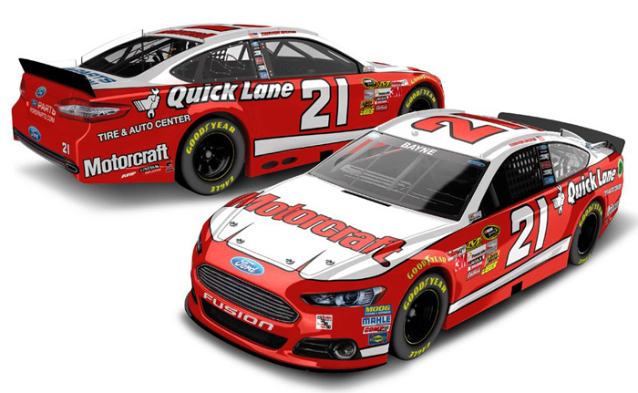2013 Trevor Bayne #21 Motorcraft Retro Diecast
