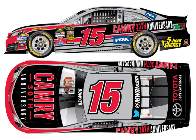 2013 Clint Bowyer #15 Camry 30th Anniversary 1/64 Diecast