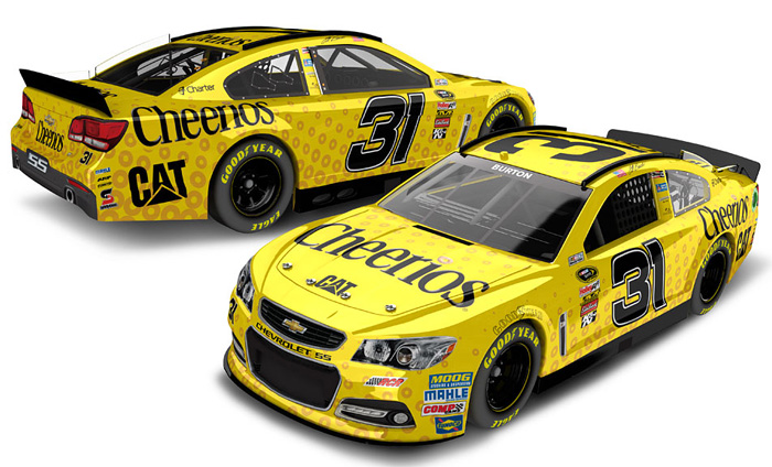 2013 Jeff Burton #31 Cheerios 1/64 Diecast