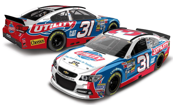 2013 Jeff Burton #31 Utility Trailers 1/64 Diecast
