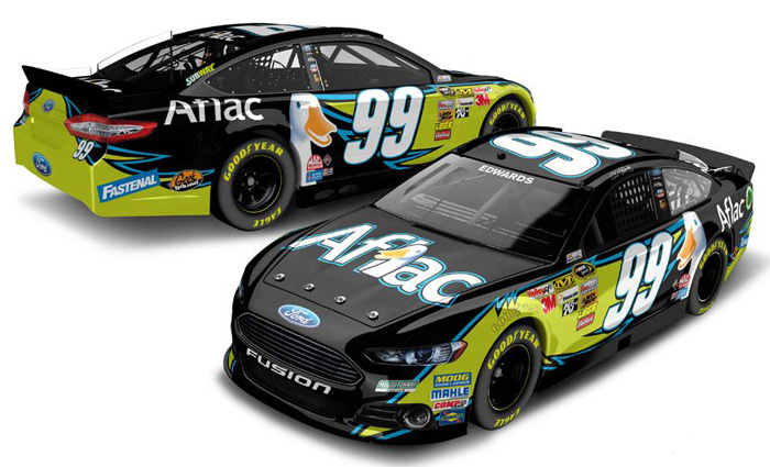 Carl edwards aflac ford 2011 diecast review #3