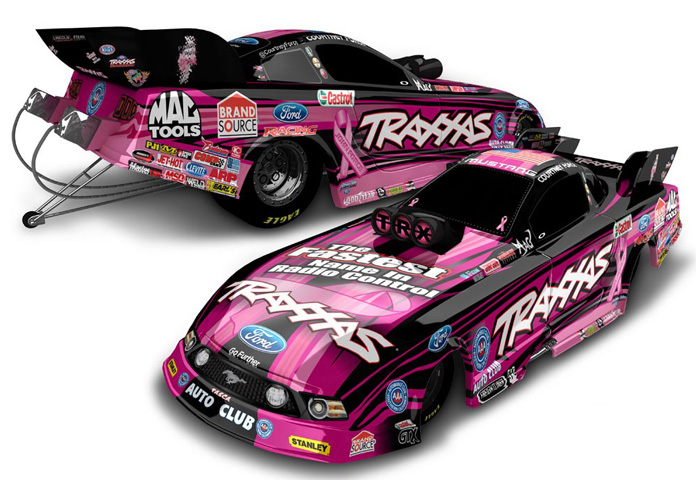 2013 Courtney Force - Traxxas Pink NHRA Funny Car 1/64 Diecast