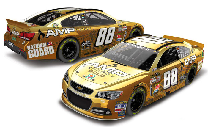 2013 Dale Earnhardt Jr #88 Amp Energy Gold 1/64 Diecast