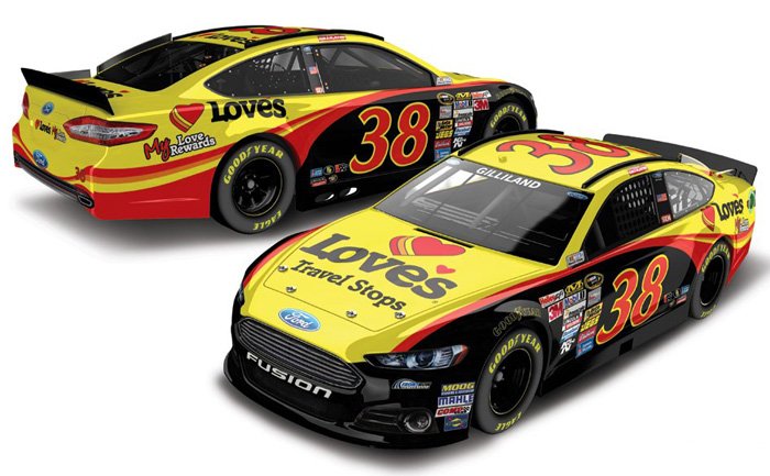 2013 David Gilliland #38 Love's Travel Stops Diecast