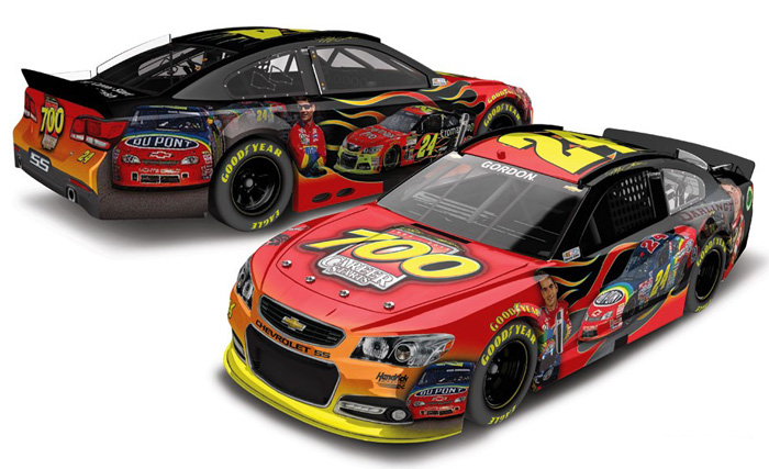 2013 Jeff Gordon #24 700th Start Commemorative Diecast