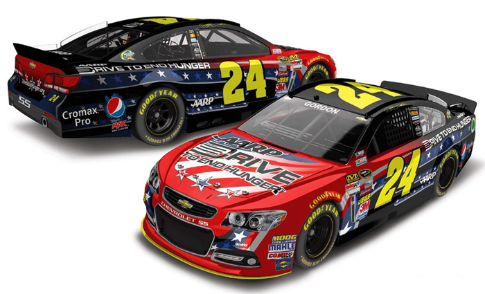 2013 Jeff Gordon #24 Drive to End Hunger - American Salute Diecast