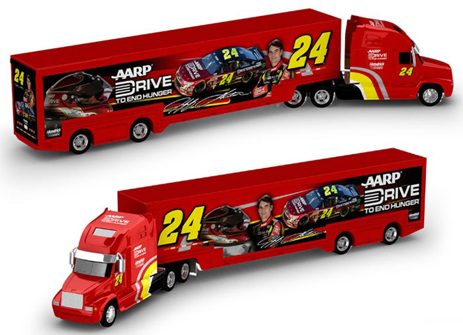 2013 Jeff Gordon #24 AARP Drive to End Hunger 1/64 NASCAR Hauler