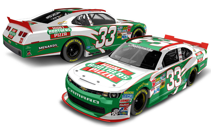 2013 Kevin Harvick #33 Hunt Brothers Pizza 1/64 Diecast