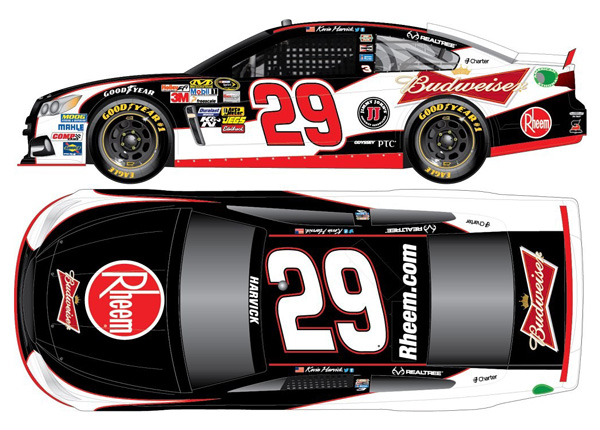 2013 Kevin Harvick #29 Budweiser / Rheem 1/64 Diecast