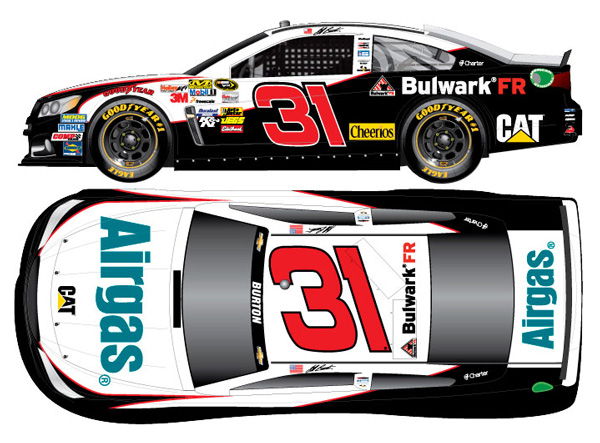 2013 Jeff Burton #31 Airgas / Bulwark Diecast