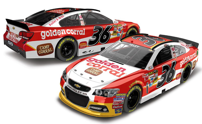 2013 J.J. Yeley #36 Golden Corral Diecast