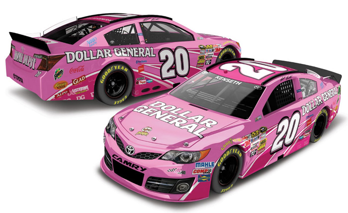 2013 Matt Kenseth #20 Dollar General Pink Diecast