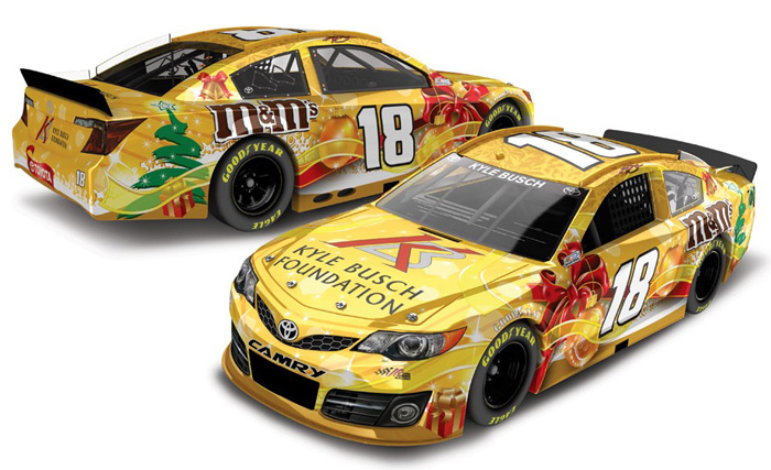 2013 Kyle Busch #18 Kyle Busch Foundation Holiday Diecast