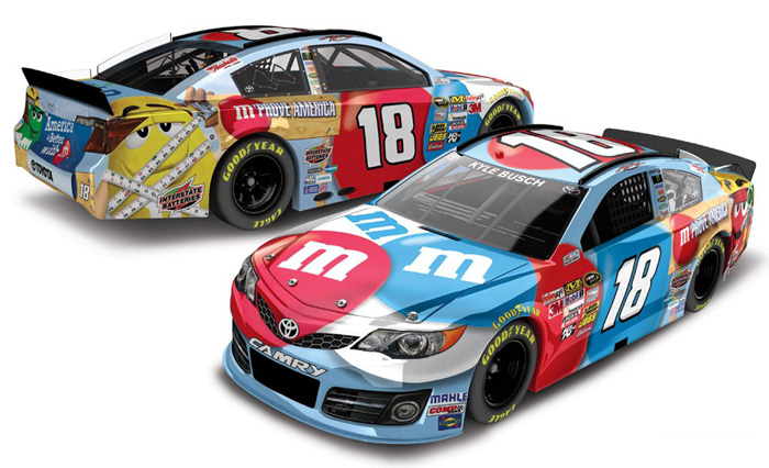 2013 Kyle Busch #18 M&M's M'Prove America 1/64 Diecast