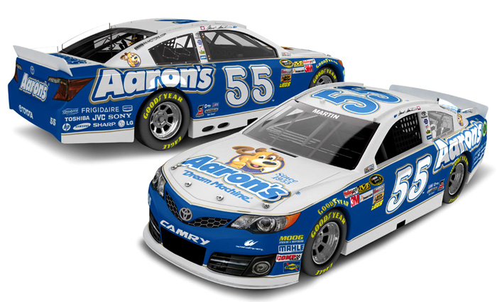 2013 Mark Martin #55 Aaron's Diecast