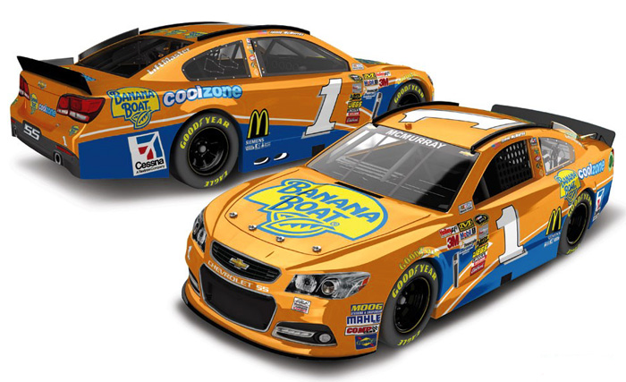 2013 Jamie McMurray #1 Banana Boat 1/64 Diecast