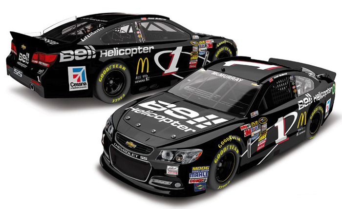 2013 Jamie McMurray #1 Bell Helicopter 1/64 Diecast